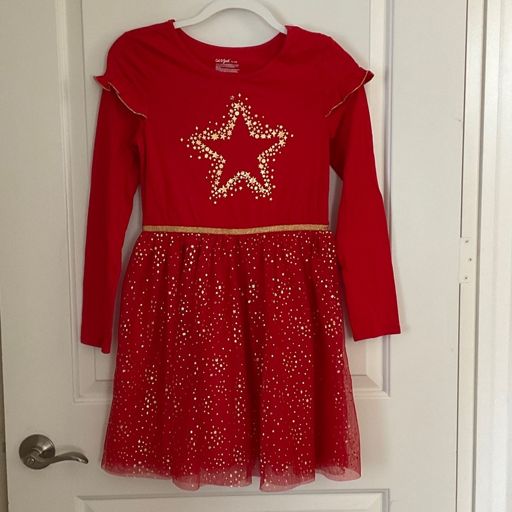 Cat & Jack Red Starry Dance Costume